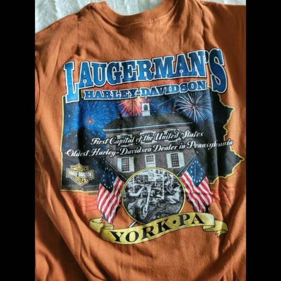 Adult Size Medium Harley Davidson York PA Tshirt - Picture 2 of 2